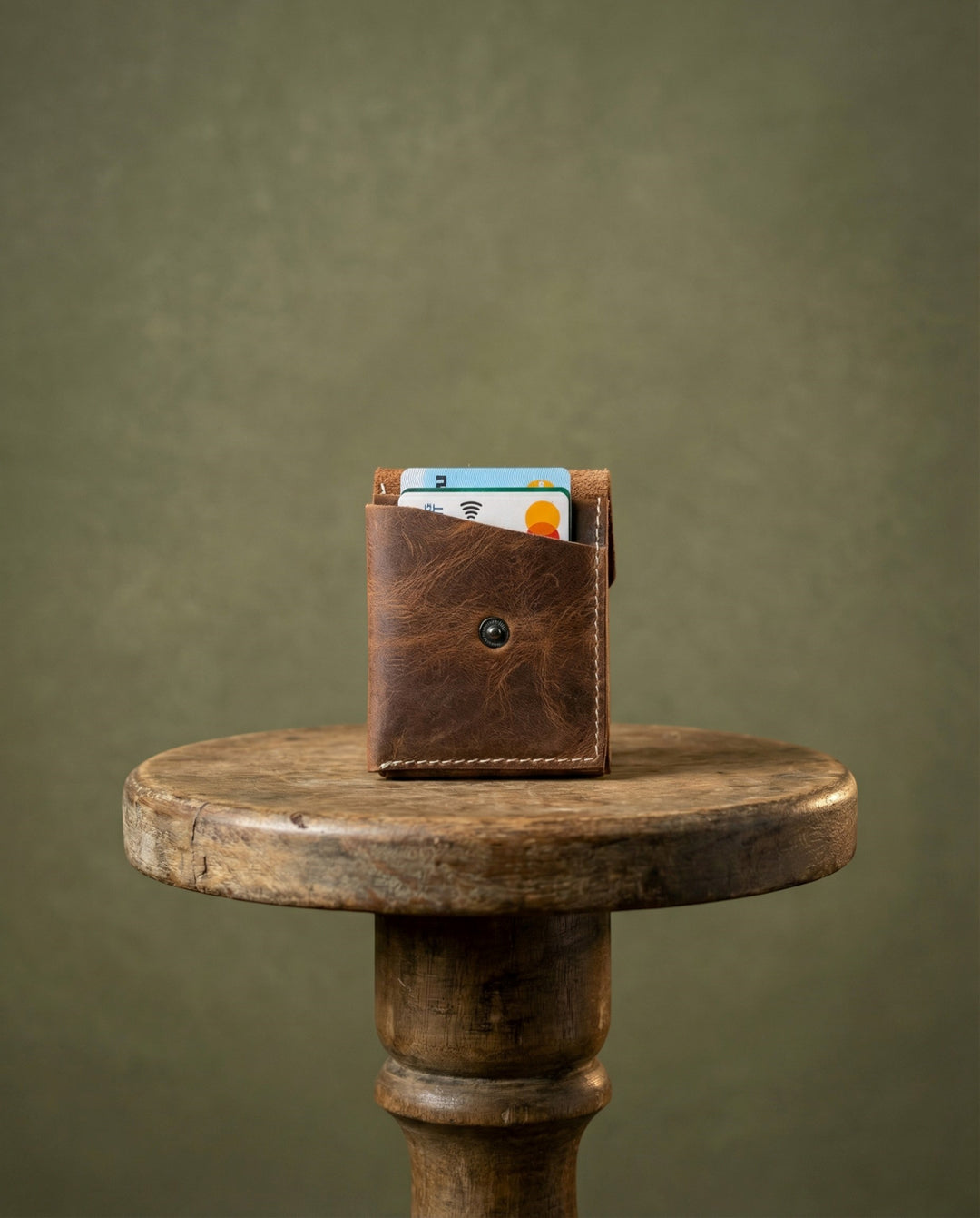  Modica Farine - Hakiki Deri El Yapımı Minimal Erkek Cüzdan – 9 Kart Bölmeli, İnce ve Şık Tasarım,