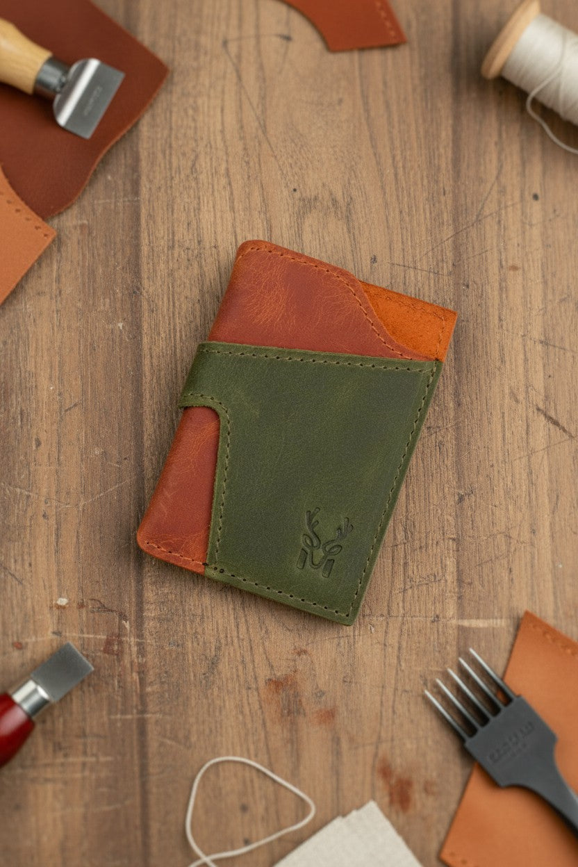 Hakiki Deri 3'lü Kartlık Seti – Kartlık + Kalemlik + Anahtarlık - Özel Hediye Kutulu