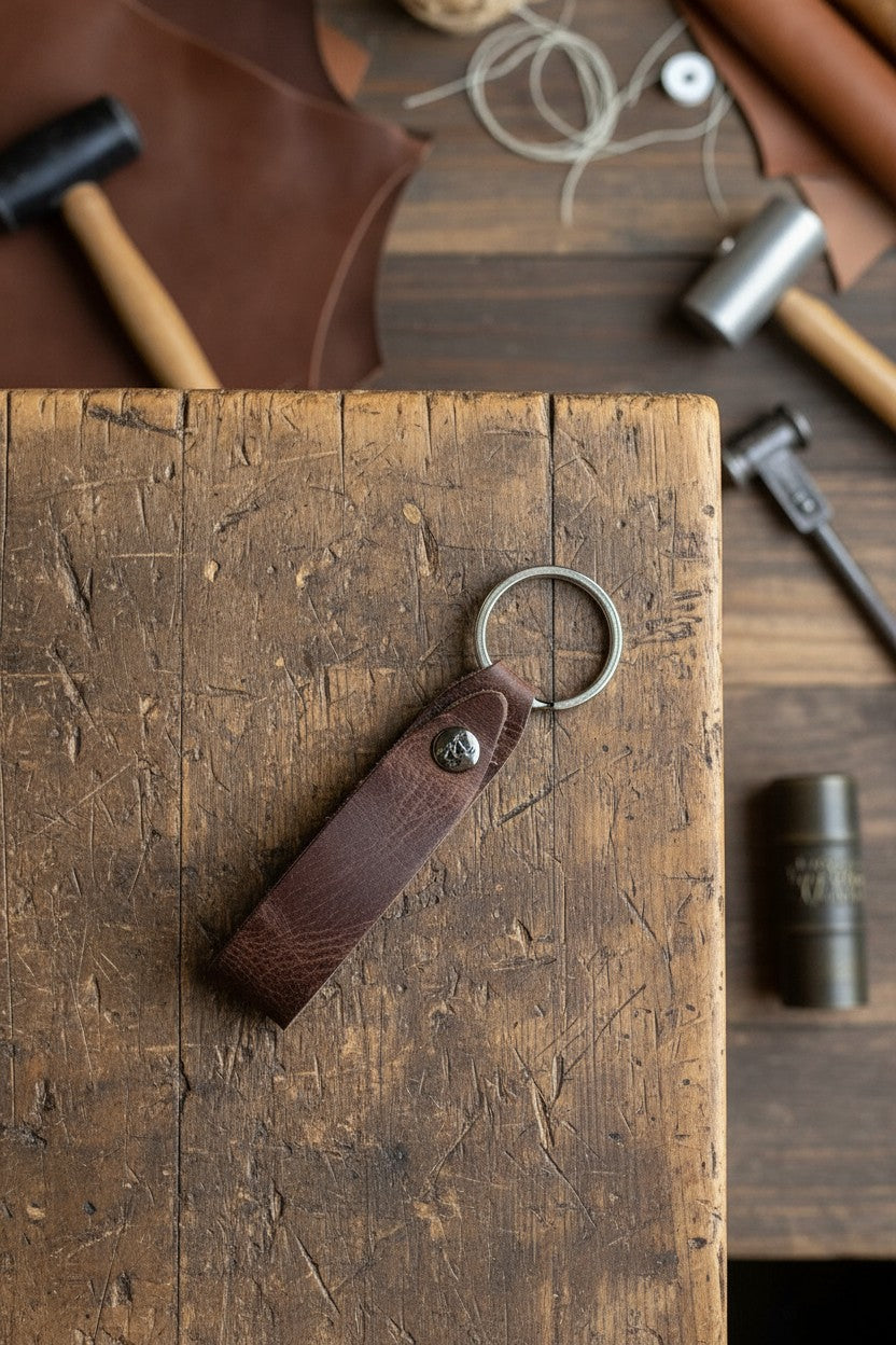 Hakiki Deri Hediye Seti – Mannu Uzun Cüzdan + Zey Kalemlik + Mesa Anahtarlık