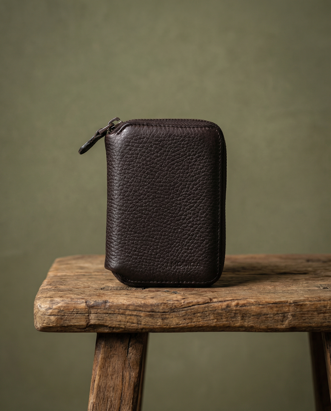 Modica Erkek Siyah Cuzdan Hakiki Deri 10 Kart Bölmeli Fermuarli Para Bolmeli Cuzdan 