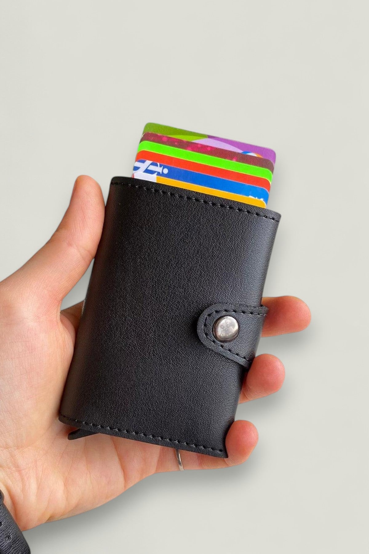 Angora - Kağıt Para Bölmeli Mekanizmalı Rfid Cüzdan/Akıllı Kartlık - Modica Deri