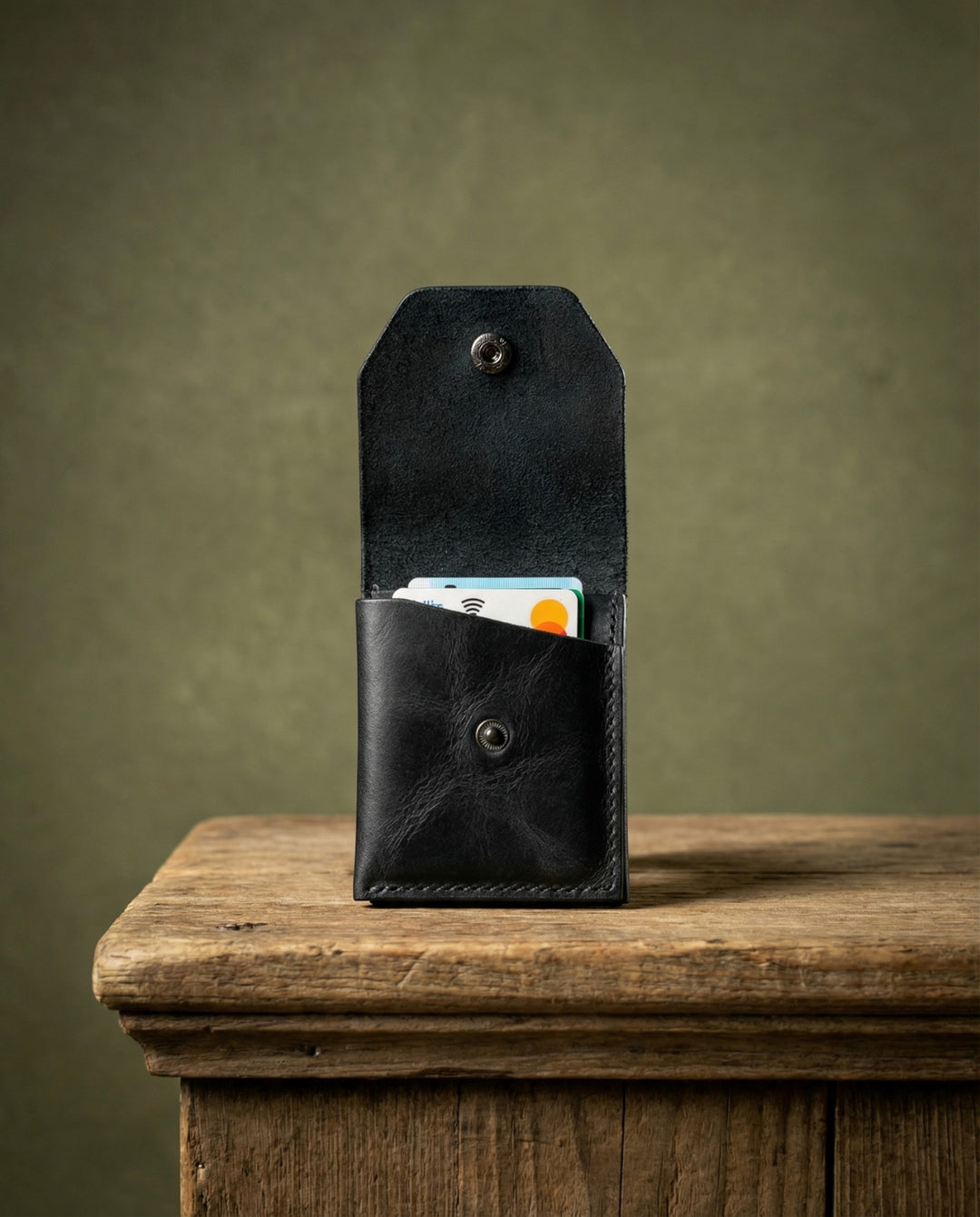  Modica Farine - Hakiki Deri El Yapımı Minimal Erkek Cüzdan – 9 Kart Bölmeli, İnce ve Şık Tasarım,