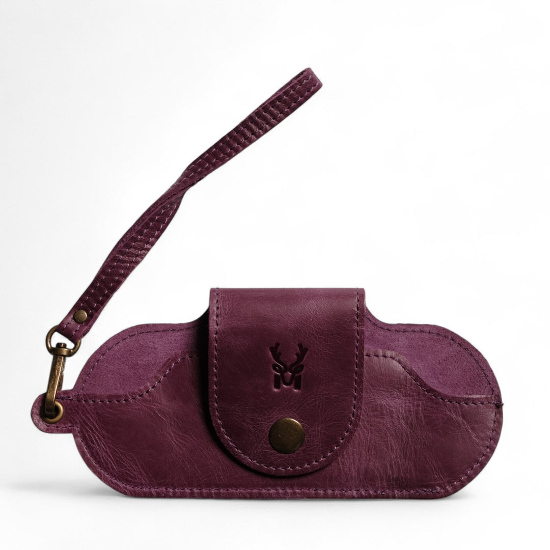 Modica Manila - Hakiki Deri Gözlük Kılıfı | El Tutma Saplı, Şık ve Dayanıklı Unisex Tasarım