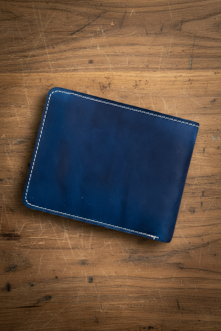 Cosmos - Hakiki Deri Kimlik Bölmeli Natürel Erkek Cüzdan