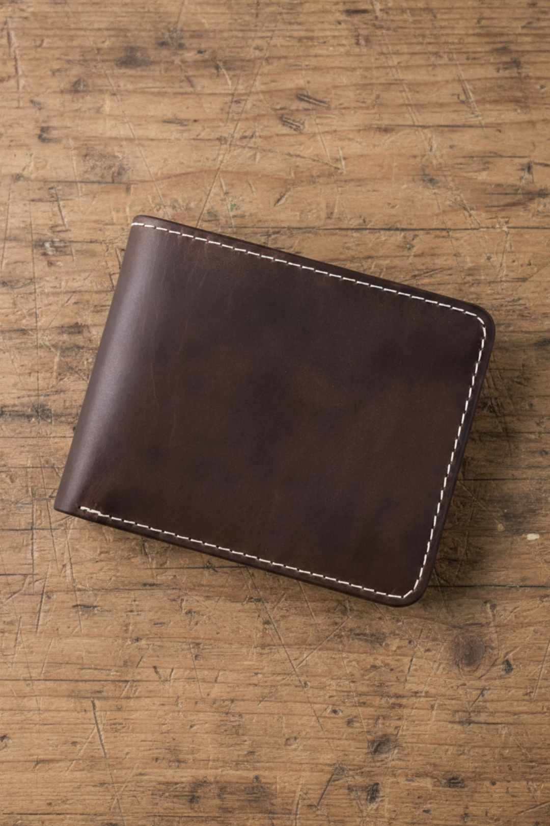 Cosmos - Hakiki Deri Kimlik Bölmeli Natürel Erkek Cüzdan