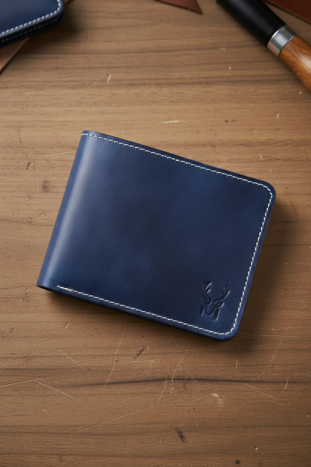 Cosmos - Hakiki Deri Kimlik Bölmeli Natürel Erkek Cüzdan