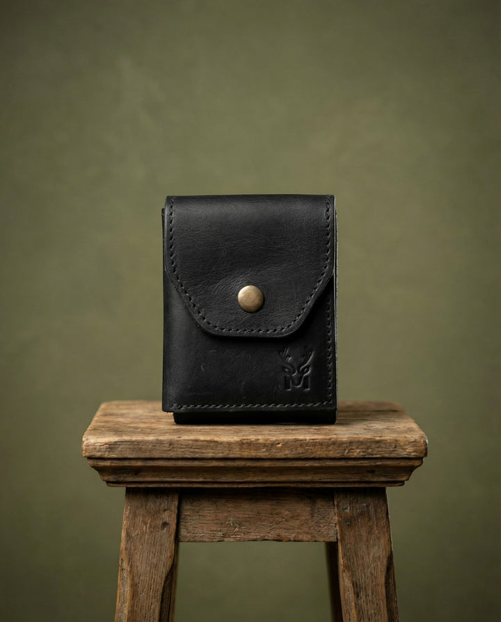  Modica Farine - Hakiki Deri El Yapımı Minimal Erkek Cüzdan – 9 Kart Bölmeli, İnce ve Şık Tasarım,