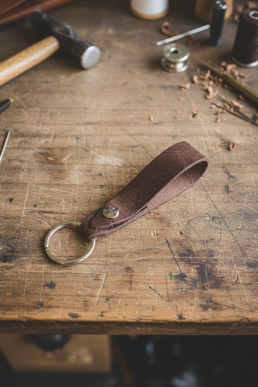 Hakiki Deri Hediye Seti – Telefon Bölmeli Uzun Cüzdan + Kalemlik + Anahtarlık