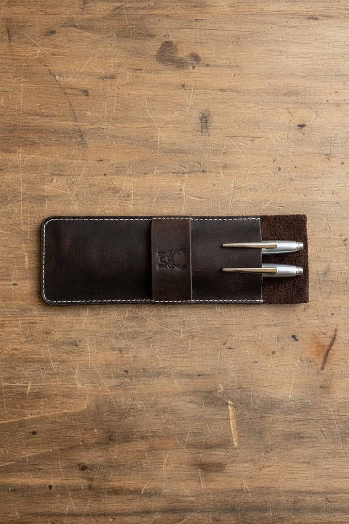Hakiki Deri Hediye Seti: Cosmos Cüzdan + Zey Kalemlik + Mesa Anahtarlık