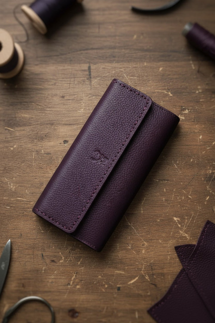 Hakiki Deri 3'lü Cüzdan Seti Hediyelik + Cüzdan + Pasaport Kılıfı + Anahtarlık