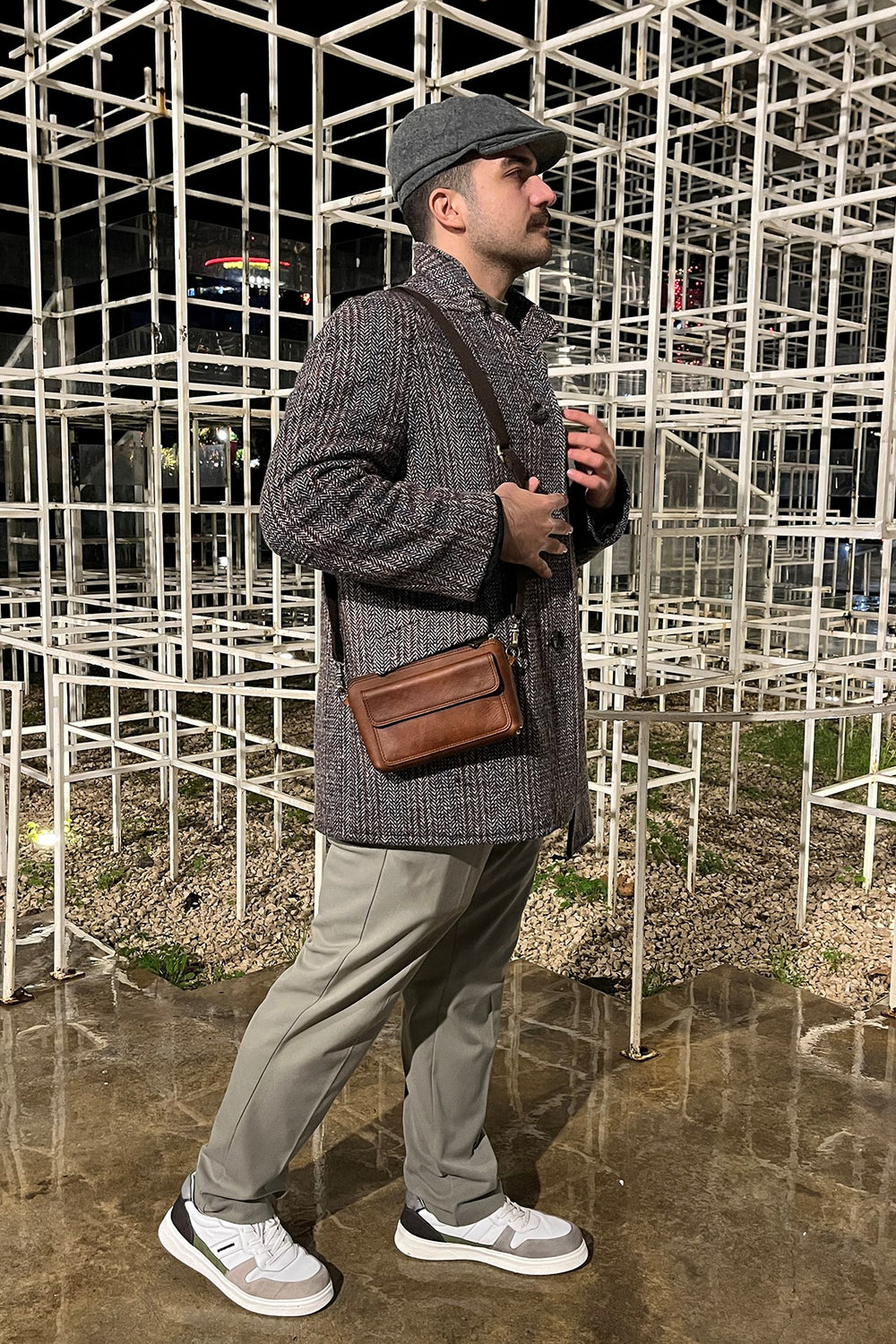 Modica Tiran - Hakiki Deri El ve Omuz Çantası - Şık & Fonksiyonel Tasarım - Kahverengi - Modica Deri