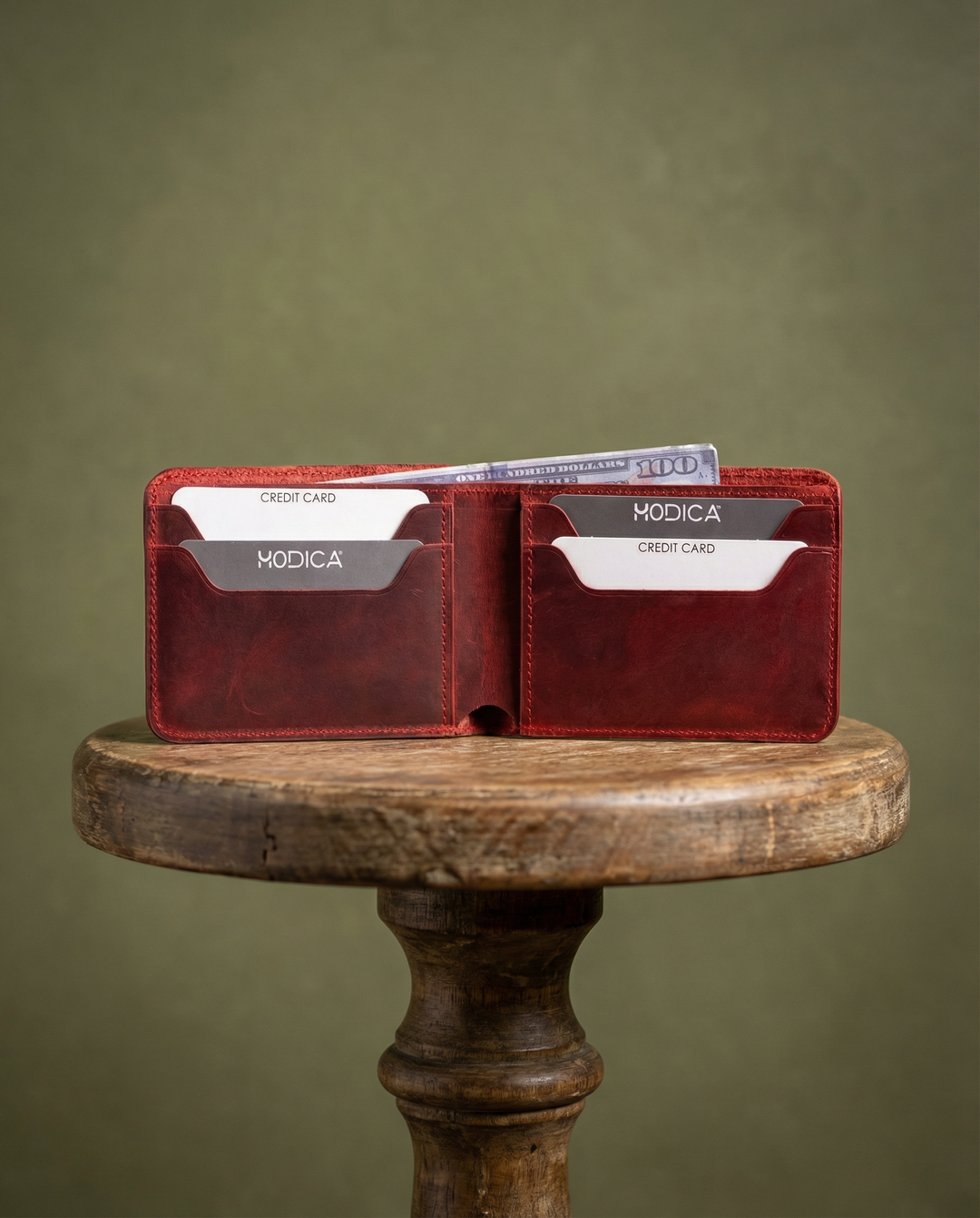 Tulipa - Hakiki Deri Naturel Klasik Cüzdan