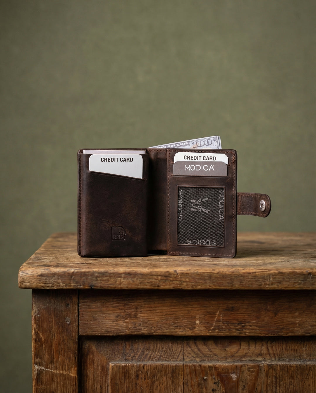 Orlando - Hakiki Deri Mekanizmalı Rfid Korumalı Erkek Cüzdan