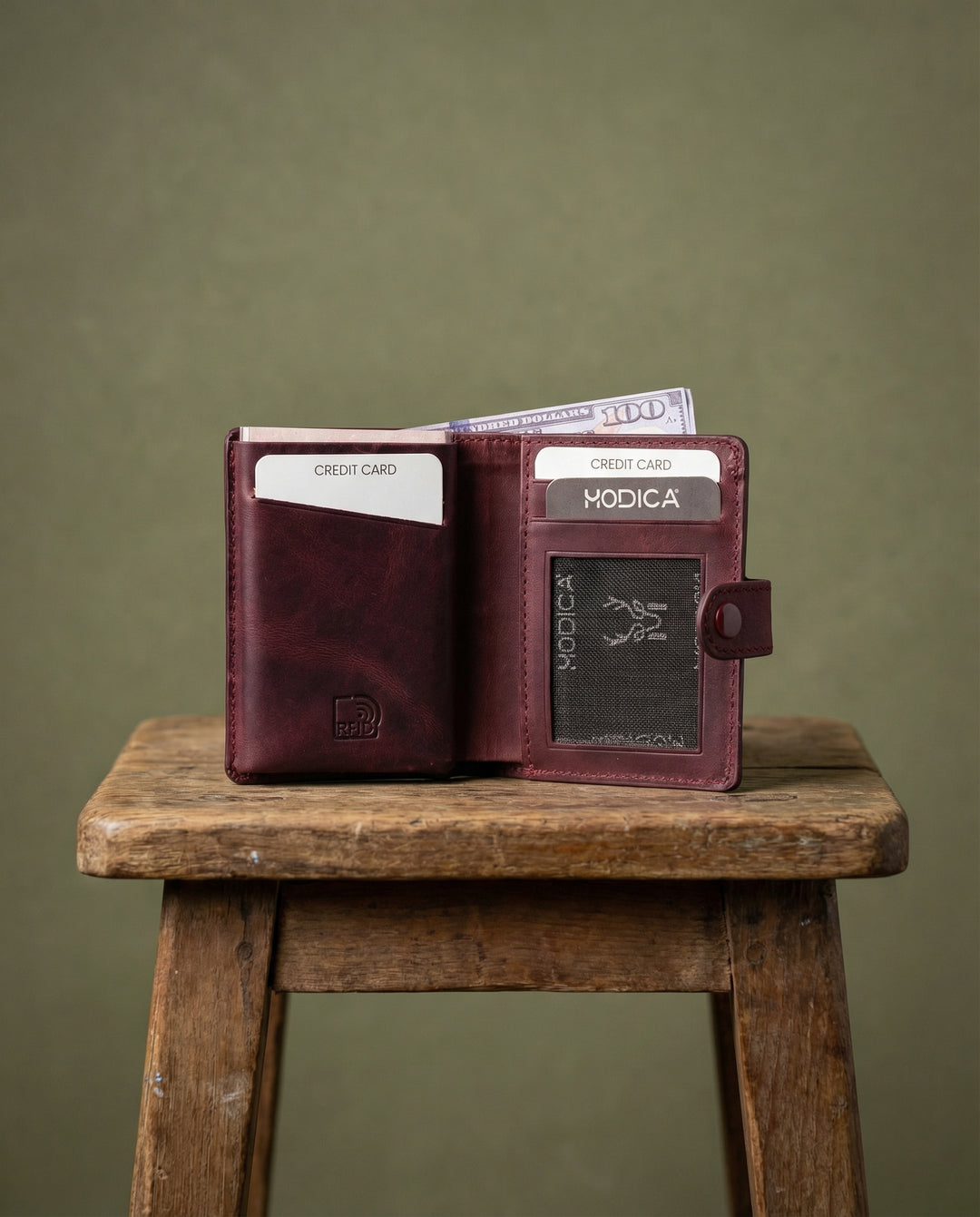 Orlando - Hakiki Deri Mekanizmalı Rfid Korumalı Erkek Cüzdan