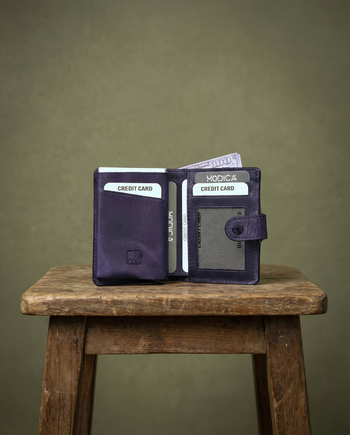 Orlando - Hakiki Deri Mekanizmalı Rfid Korumalı Erkek Cüzdan