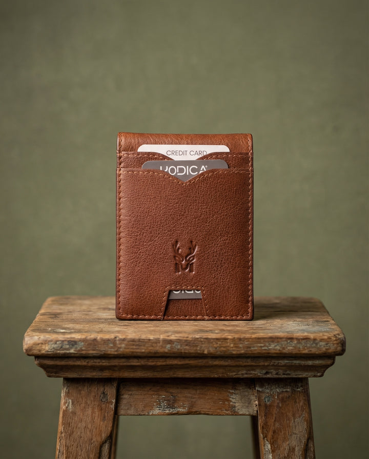 Arena - Hakiki Deri Minimalist Para Klipsli Erkek Cüzdan