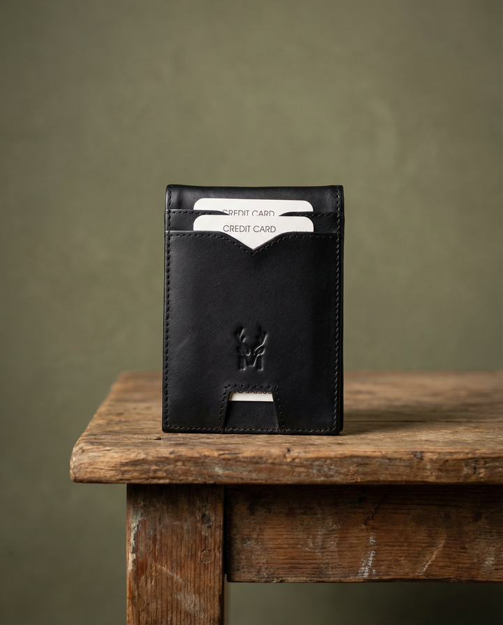 Arena - Hakiki Deri Minimalist Para Klipsli Erkek Cüzdan