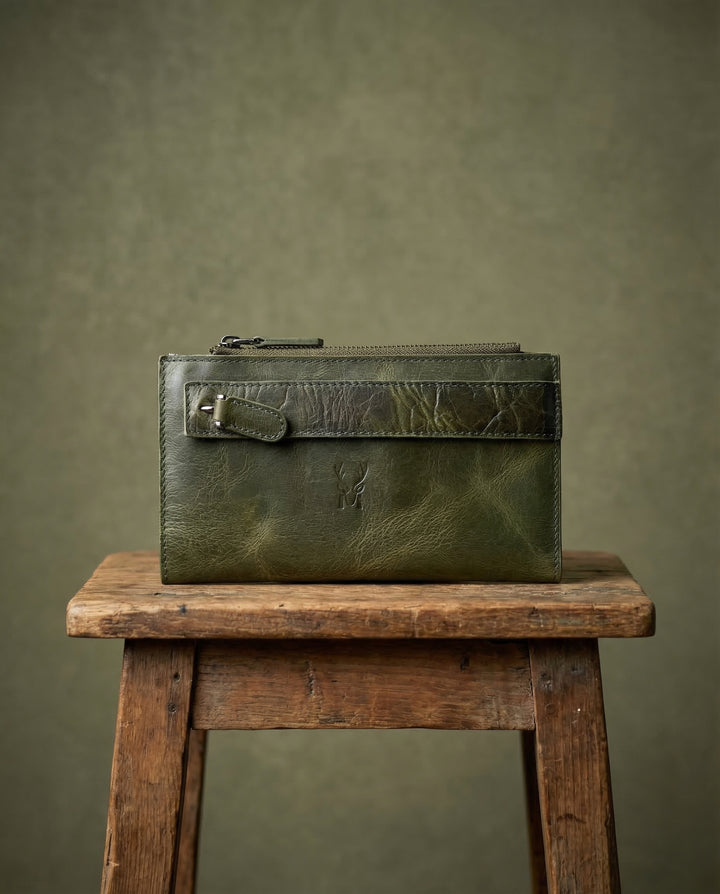 Mannu - Elite Serie El Bantlı Hakiki Deri Uzun Cüzdan