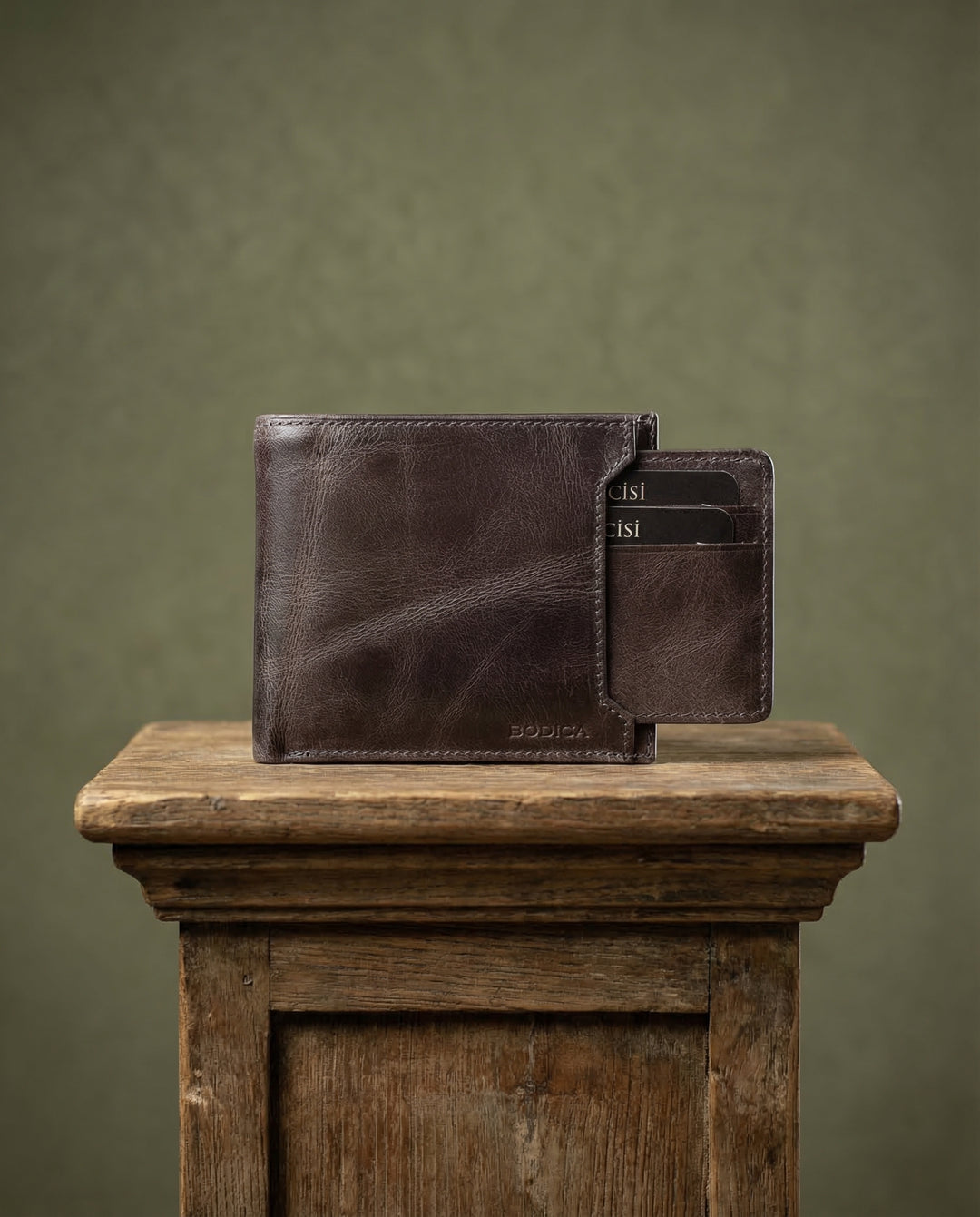 Dallas - Kanguru Bölmeli Hakiki Deri Erkek Cüzdan - Modica Deri