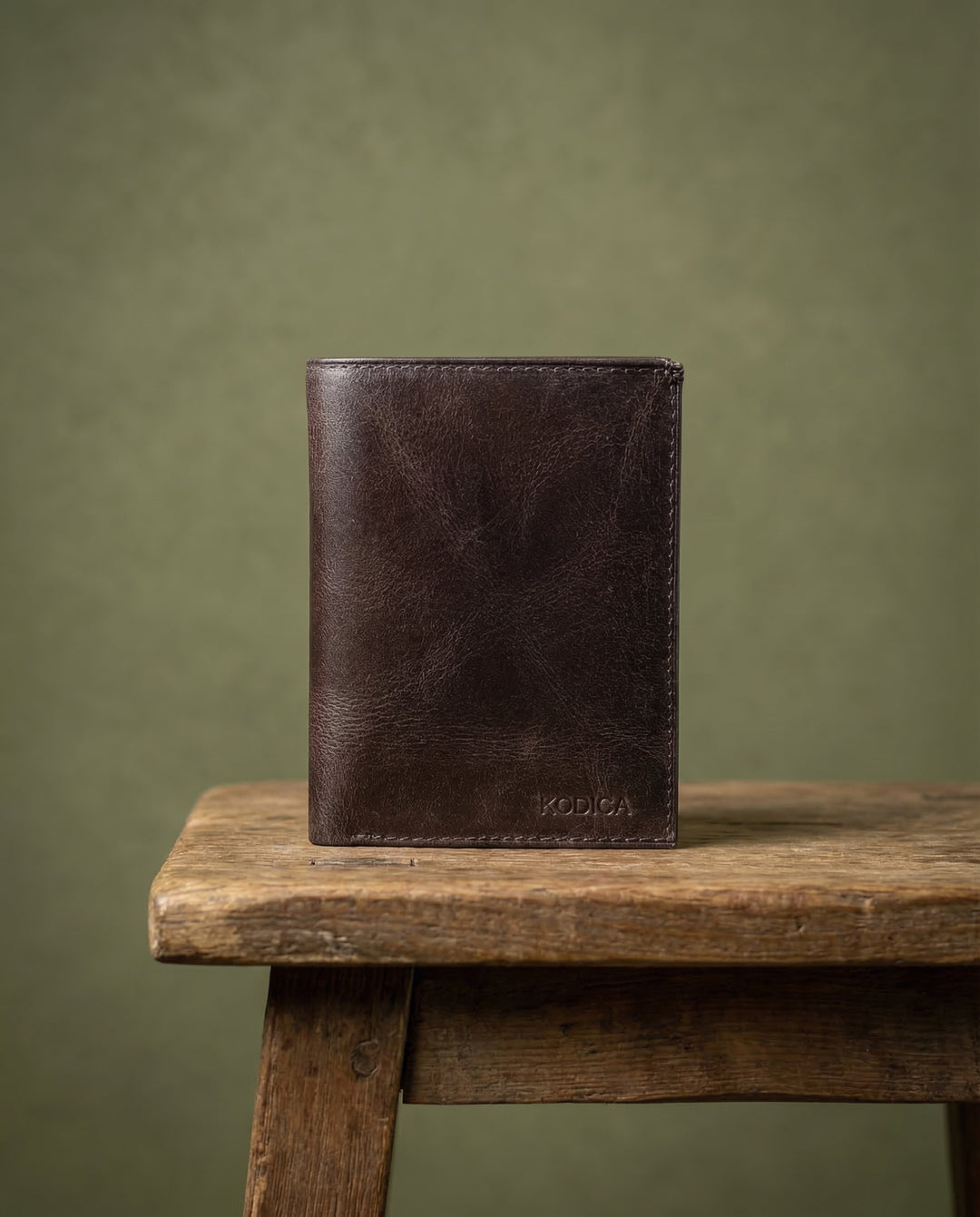 Eretna - Hakiki Deri Bozuk Para Bölmeli Erkek Cüzdan - Gri - Modica Deri