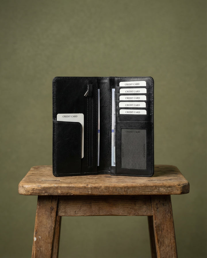 Boston - Hakiki Deri Telefon Bölmeli Cüzdan + Kartlık