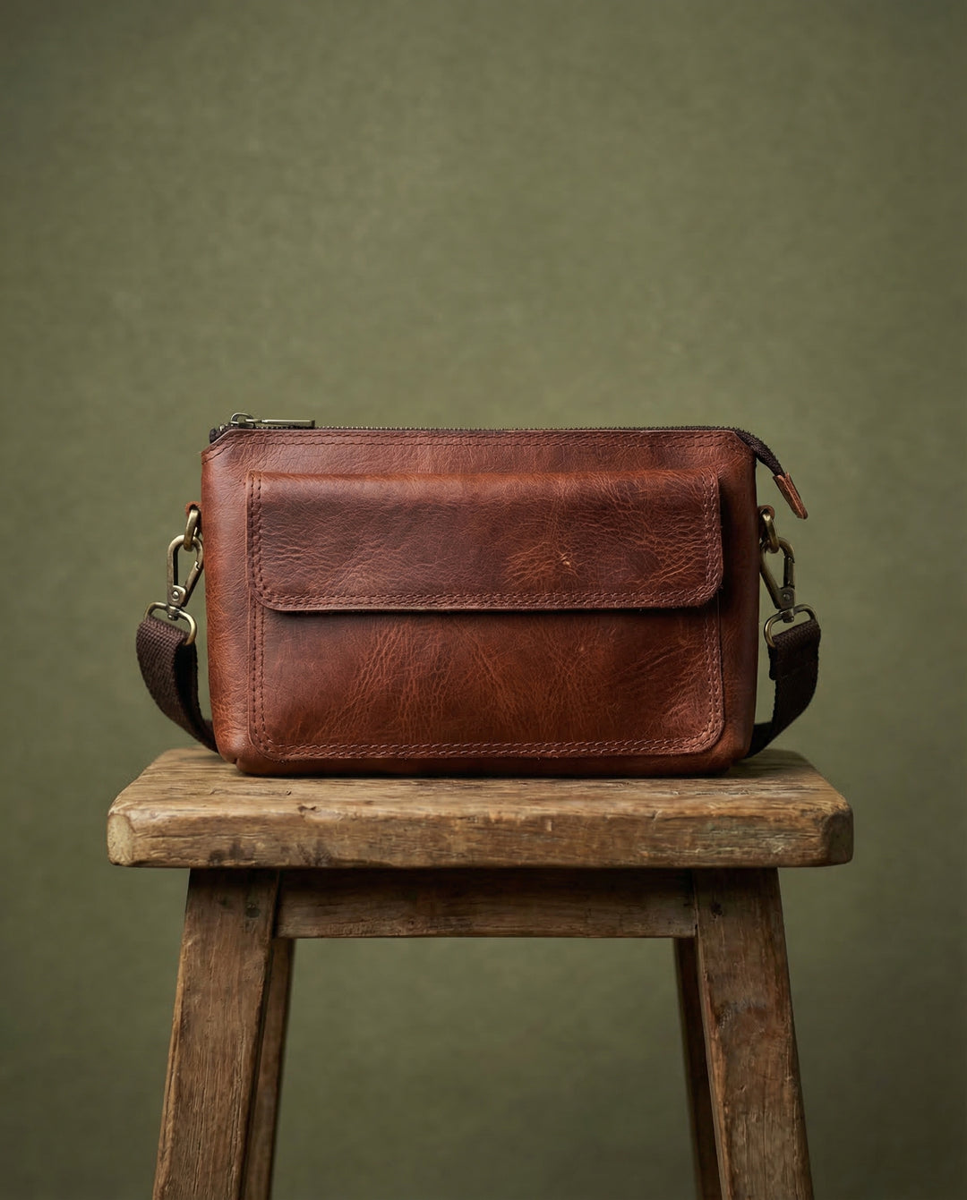 Modica Tiran - Hakiki Deri El ve Omuz Çantası - Şık & Fonksiyonel Tasarım - Kahverengi - Modica Deri