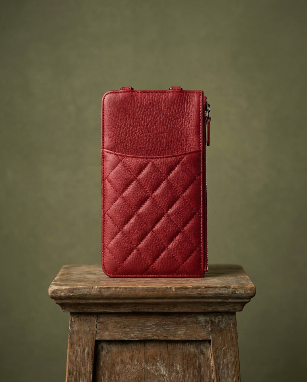 Kratya - Hakiki Deri Fermuarlı Kadın Omuz Çantas