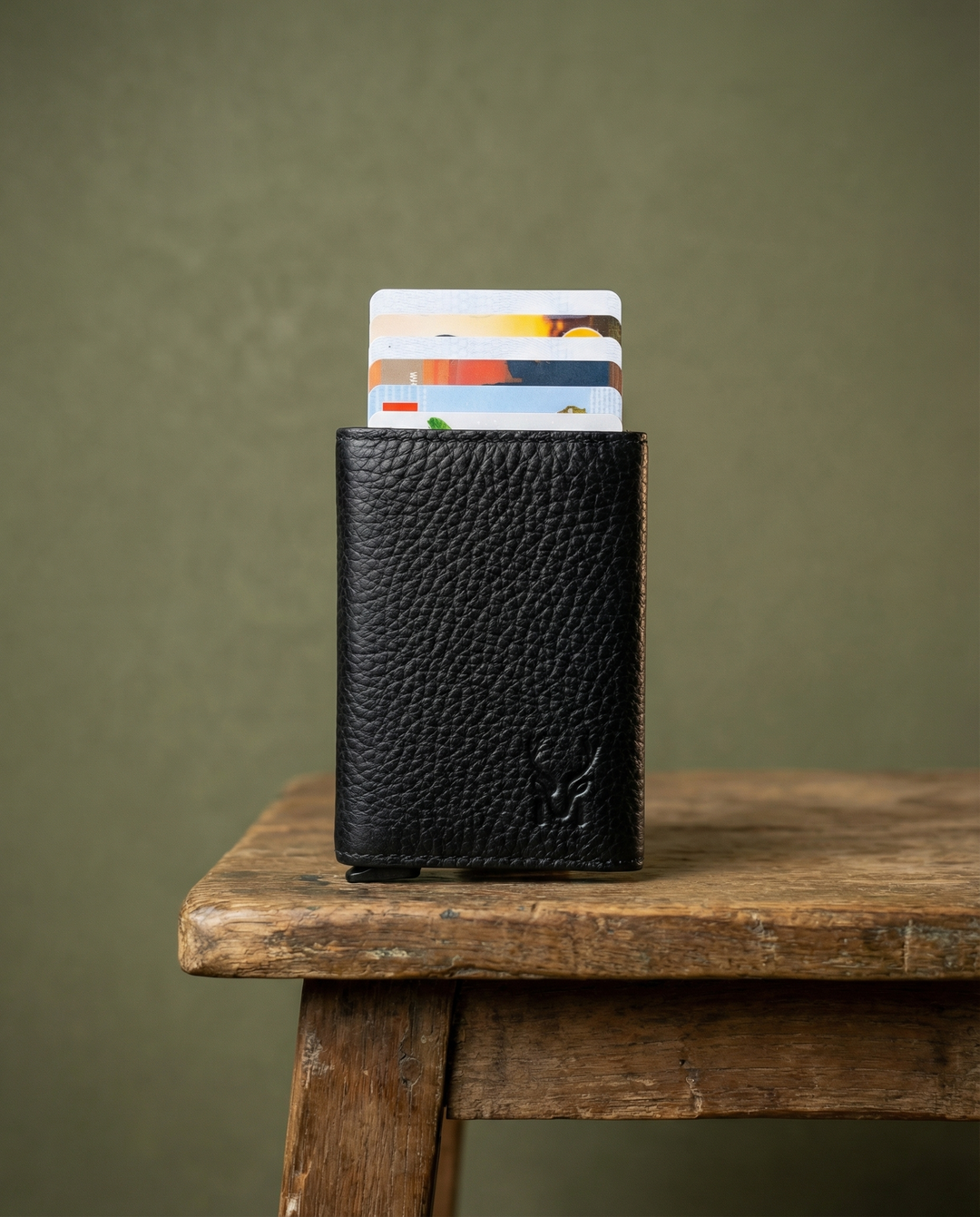 Papola - Hakiki Deri Otomatik Mekanizmalı Rfid Akıllı Kartlık &amp; Cüzdan