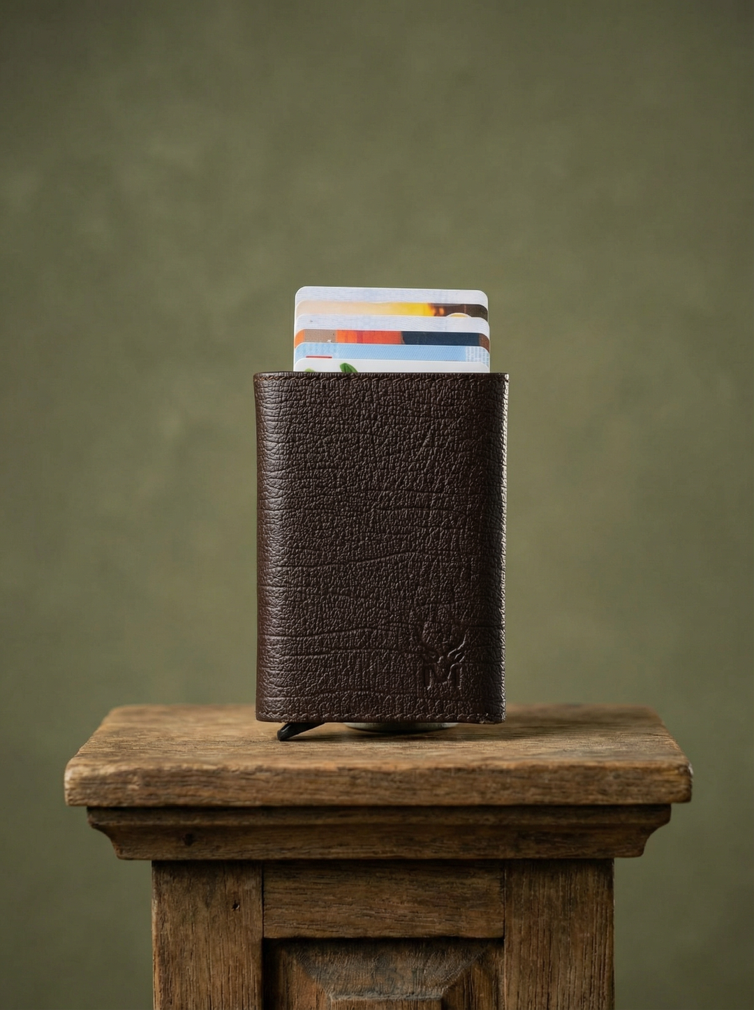 Papola - Hakiki Deri Otomatik Mekanizmalı Rfid Akıllı Kartlık &amp; Cüzdan