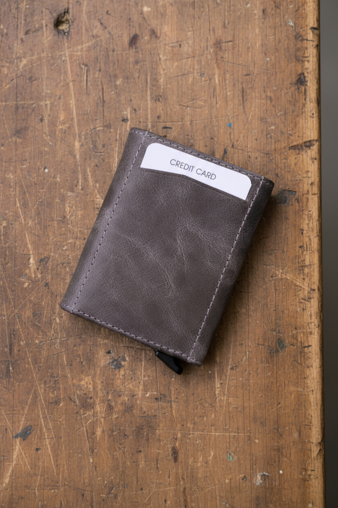 Modica Pescol - Hakiki Deri RFID Korumalı Otomatik Mekanizmalı Akıllı Kartlık/Cüzdan (Premium)