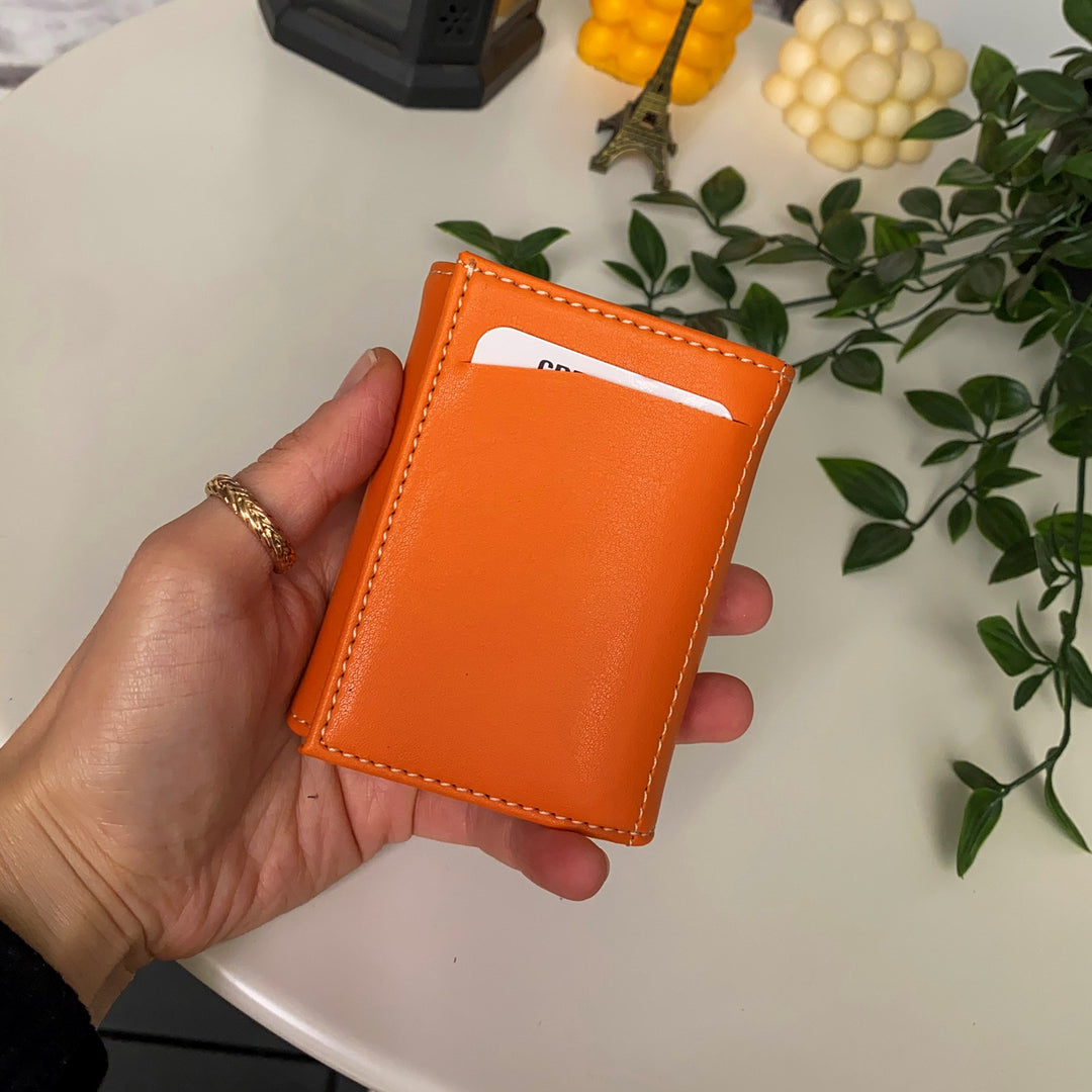 Modica Laura Teknolojik Vegan Deri RFID Korumalı Otomatik Pop-Up Mekanizmalı Modern İnce Tasarım - Taba, görsel 18