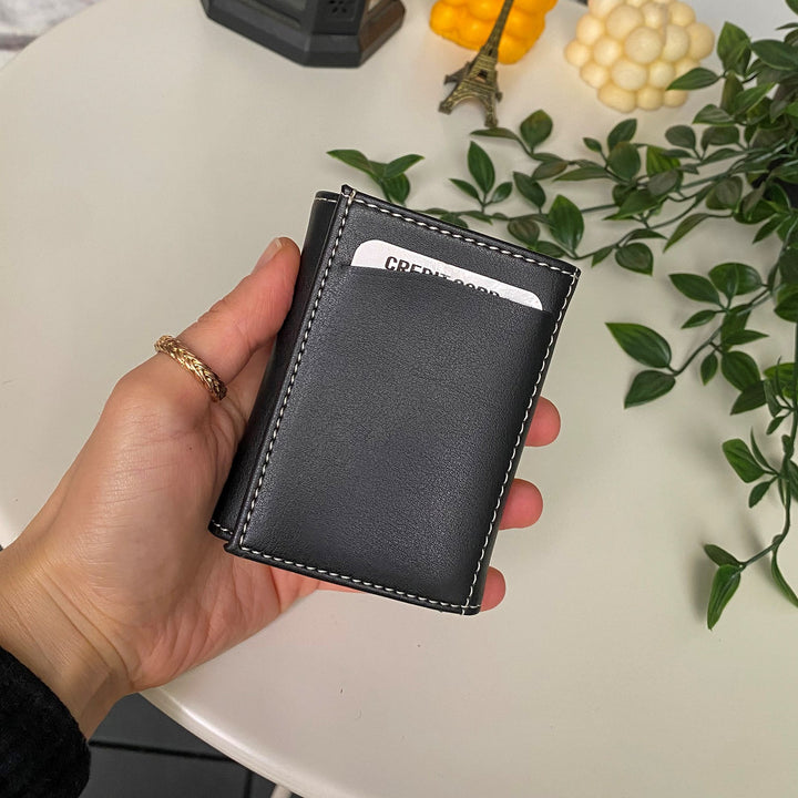 Modica Laura Teknolojik Vegan Deri RFID Korumalı Otomatik Pop-Up Mekanizmalı Modern İnce Tasarım - Taba, görsel 20